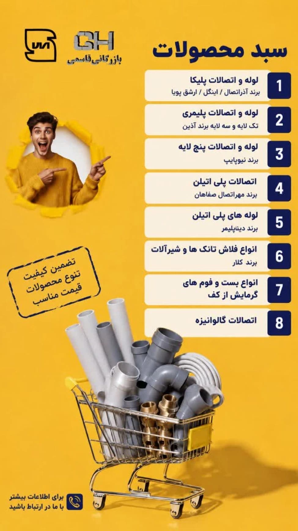 گروه بازرگانی قاسمی، فروش و پخش لوازم ساختمانی در رشت